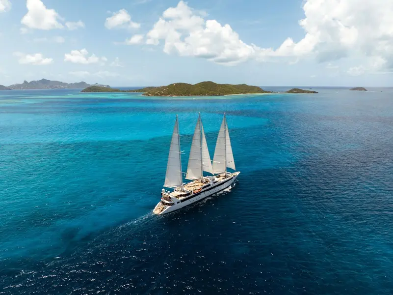 PO160324_Caraibes_Tobago Cays_Le Ponant_Drone-PONANT_Danny McGee (28)