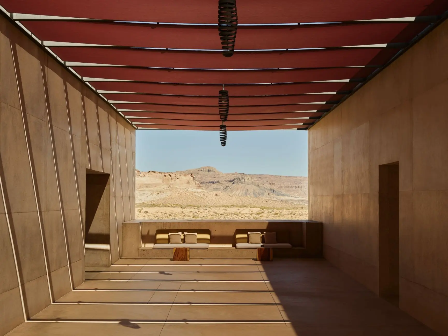 Amangiri, USA - Architecture, Mesa Breezeway