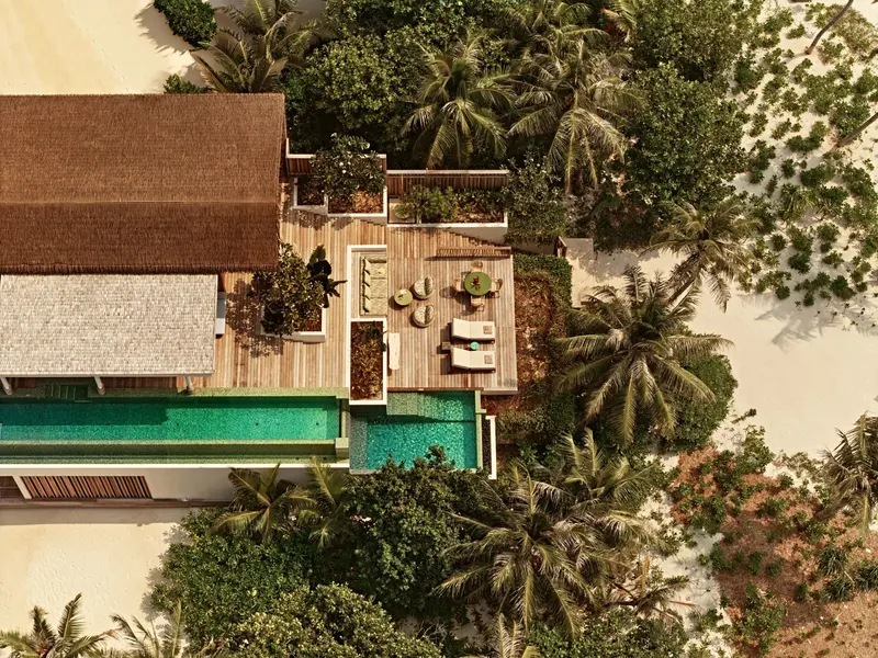 Aerial - Ocean-side view - Three Bedroom